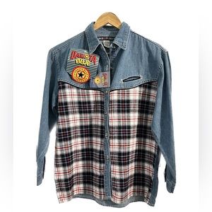 Vintage NWT Dakota Blue Denim Shirt, Women’s Large